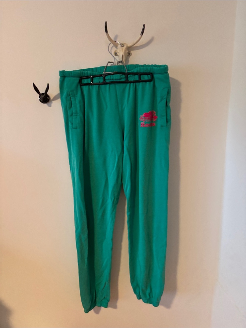 Vintage Roots Sweatpants with Pink Logo